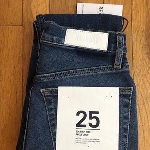 NWT Re/Done 90s high rise ankle crop